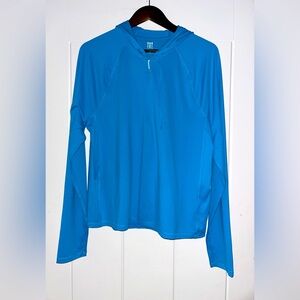 Title Nine Sunbuster 1/4 Zip Long Sleeve Hooded Rashguard Women XL NEW‎ UPF 50